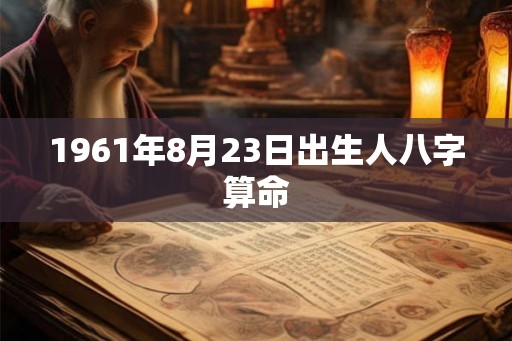 1961年8月23日出生人八字算命