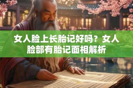 女人脸上长胎记好吗？女人脸部有胎记面相解析