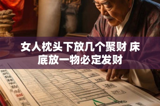 女人枕头下放几个聚财 床底放一物必定发财