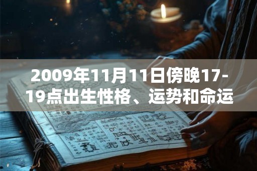 2009年11月11日傍晚17-19点出生性格、运势和命运