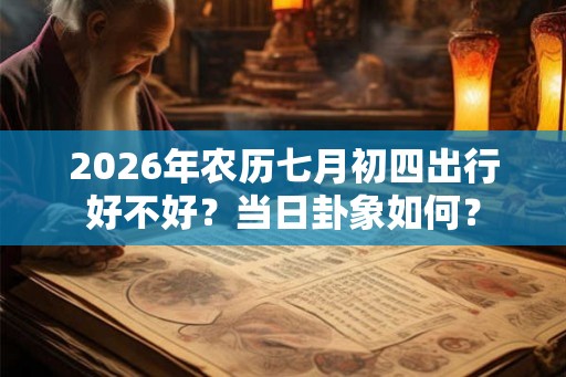 2026年农历七月初四出行好不好？当日卦象如何？