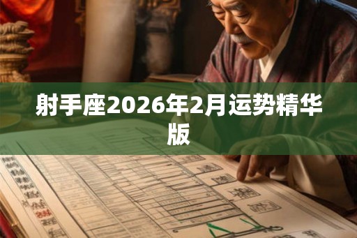 射手座2026年2月运势精华版