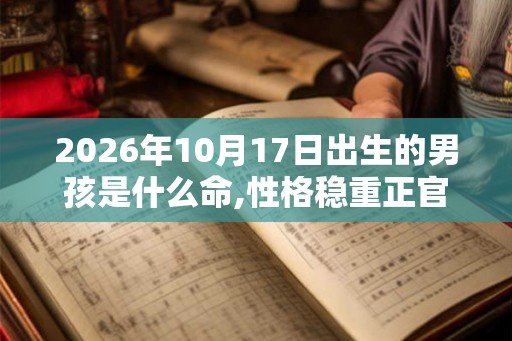 2026年10月17日出生的男孩是什么命,性格稳重正官命局