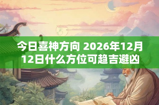 今日喜神方向 2026年12月12日什么方位可趋吉避凶 今日喜神方向 2026年12月12日什么方位可趋吉避凶
