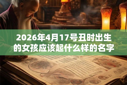 2026年4月17号丑时出生的女孩应该起什么样的名字 2026年4月17号丑时出生的女孩应该起什么样的名字