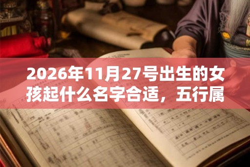 2026年11月27号出生的女孩起什么名字合适，五行属什么