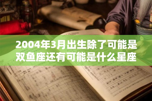 2004年3月出生除了可能是双鱼座还有可能是什么星座？