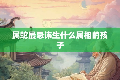 属蛇最忌讳生什么属相的孩子