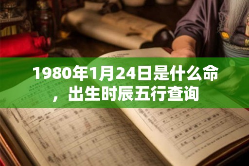 1980年1月24日是什么命，出生时辰五行查询