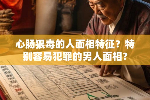 心肠狠毒的人面相特征？特别容易犯罪的男人面相？