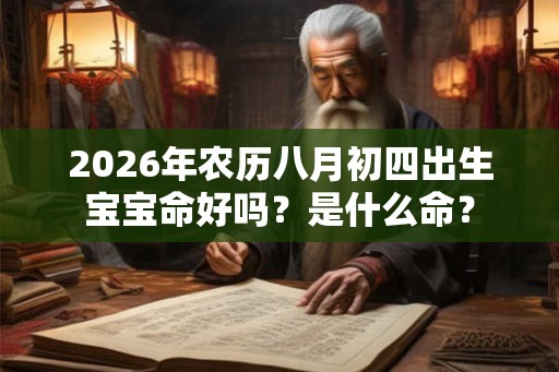 2026年农历八月初四出生宝宝命好吗？是什么命？