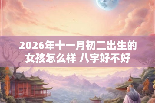 2026年十一月初二出生的女孩怎么样 八字好不好 2026年十一月初二出生的女孩怎么样 八字好不好