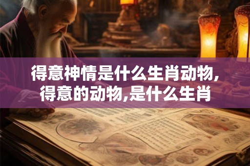 得意神情是什么生肖动物,得意的动物,是什么生肖