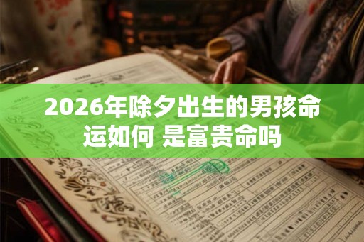 2026年除夕出生的男孩命运如何 是富贵命吗