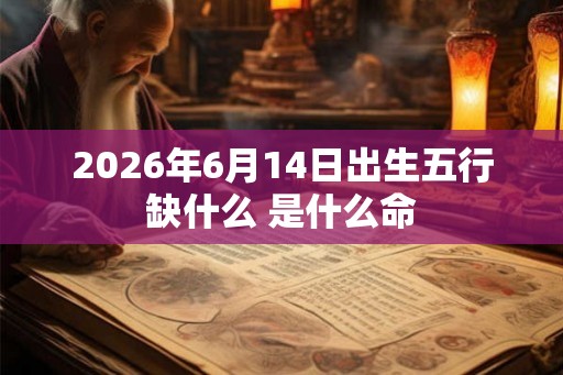 2026年6月14日出生五行缺什么 是什么命