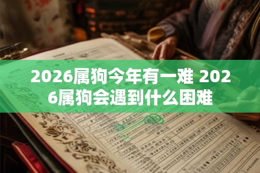 2026属狗今年有一难 2026属狗会遇到什么困难 2026属狗今年有一难 2026属狗会遇到什么困难