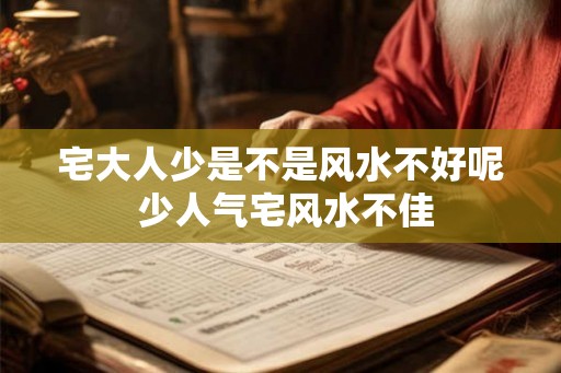 宅大人少是不是风水不好呢 少人气宅风水不佳