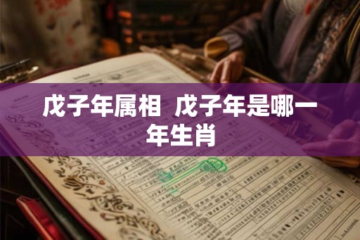 戊子年属相  戊子年是哪一年生肖
