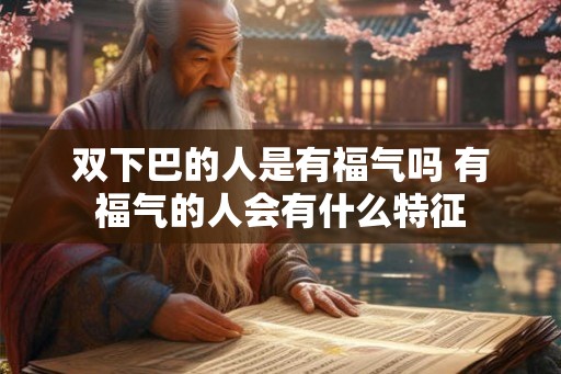 双下巴的人是有福气吗 有福气的人会有什么特征