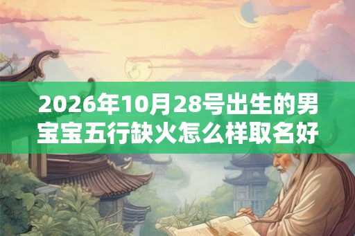 2026年10月28号出生的男宝宝五行缺火怎么样取名好