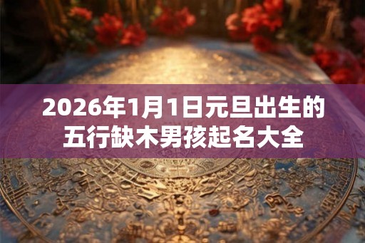 2026年1月1日元旦出生的五行缺木男孩起名大全