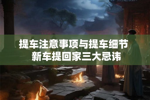 提车注意事项与提车细节  新车提回家三大忌讳