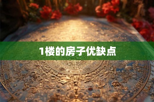 1楼的房子优缺点