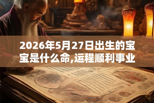 2026年5月27日出生的宝宝是什么命,运程顺利事业成功