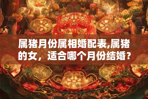 属猪月份属相婚配表,属猪的女，适合哪个月份结婚？
