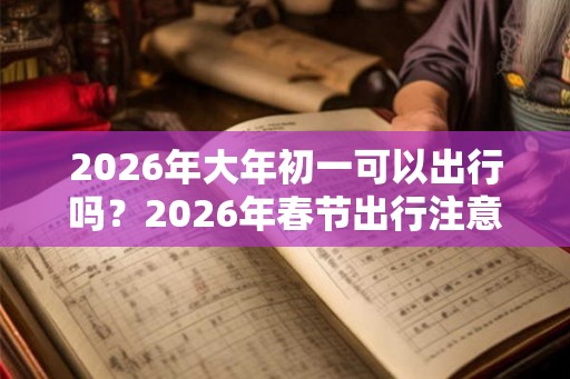 2026年大年初一可以出行吗？2026年春节出行注意事项？