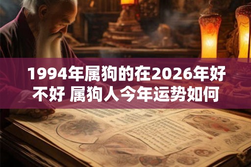 1994年属狗的在2026年好不好 属狗人今年运势如何