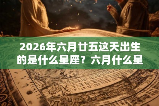 2026年六月廿五这天出生的是什么星座？六月什么星座的人