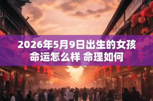 2026年5月9日出生的女孩命运怎么样 命理如何