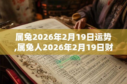 属兔2026年2月19日运势,属兔人2026年2月19日财运,生肖兔2026年2月19日运势