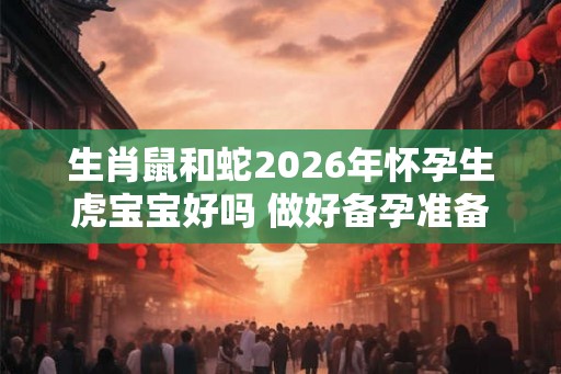 生肖鼠和蛇2026年怀孕生虎宝宝好吗 做好备孕准备 生肖鼠和蛇2026年怀孕生虎宝宝好吗 做好备孕准备
