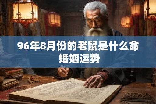 96年8月份的老鼠是什么命 婚姻运势