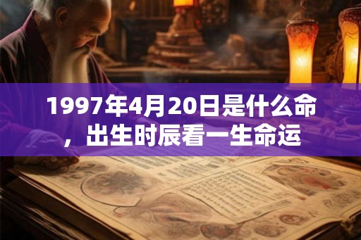 1997年4月20日是什么命,出生时辰看一生命运 1997年4月20日是什么命,出生时辰看一生命运