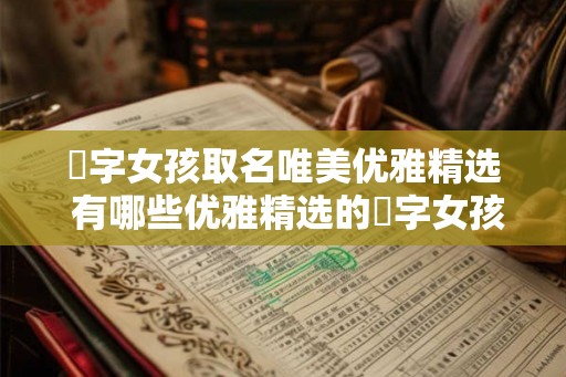婠字女孩取名唯美优雅精选 有哪些优雅精选的婠字女孩取名 婠字女孩取名唯美优雅精选 有哪些优雅精选的婠字女孩取名