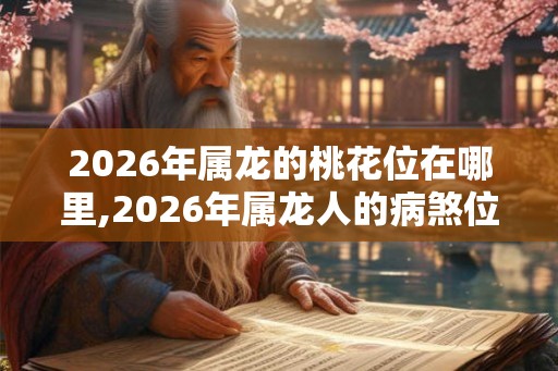2026年属龙的桃花位在哪里,2026年属龙人的病煞位