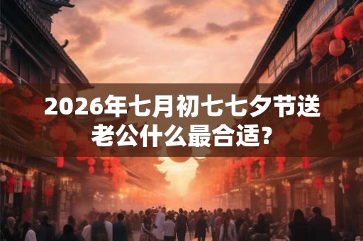 2026年七月初七七夕节送老公什么最合适? 2026年七月初七七夕节送老公什么最合适?