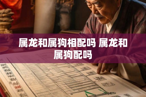 属龙和属狗相配吗 属龙和属狗配吗 属龙和属狗相配吗 属龙和属狗配吗