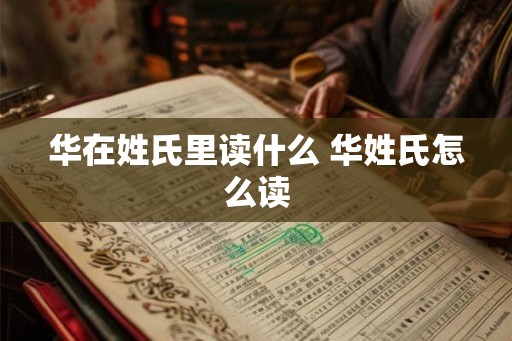 华在姓氏里读什么 华姓氏怎么读