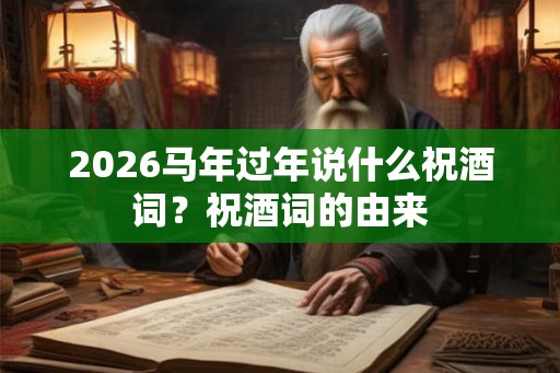 2026马年过年说什么祝酒词?祝酒词的由来 2026马年过年说什么祝酒词?祝酒词的由来