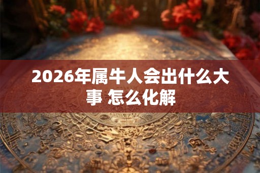 2026年属牛人会出什么大事 怎么化解