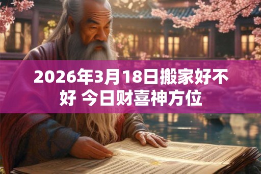 2026年3月18日搬家好不好 今日财喜神方位