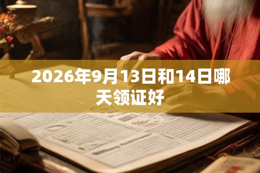 2026年9月13日和14日哪天领证好