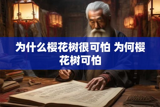 为什么樱花树很可怕 为何樱花树可怕