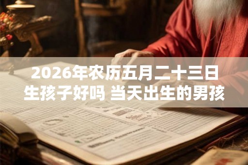 2026年农历五月二十三日生孩子好吗 当天出生的男孩命运详解