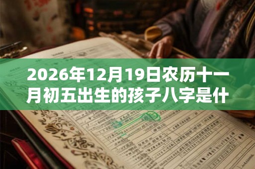 2026年12月19日农历十一月初五出生的孩子八字是什么