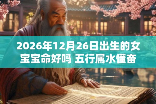 2026年12月26日出生的女宝宝命好吗 五行属水懂奋进 2026年12月26日出生的女宝宝命好吗 五行属水懂奋进